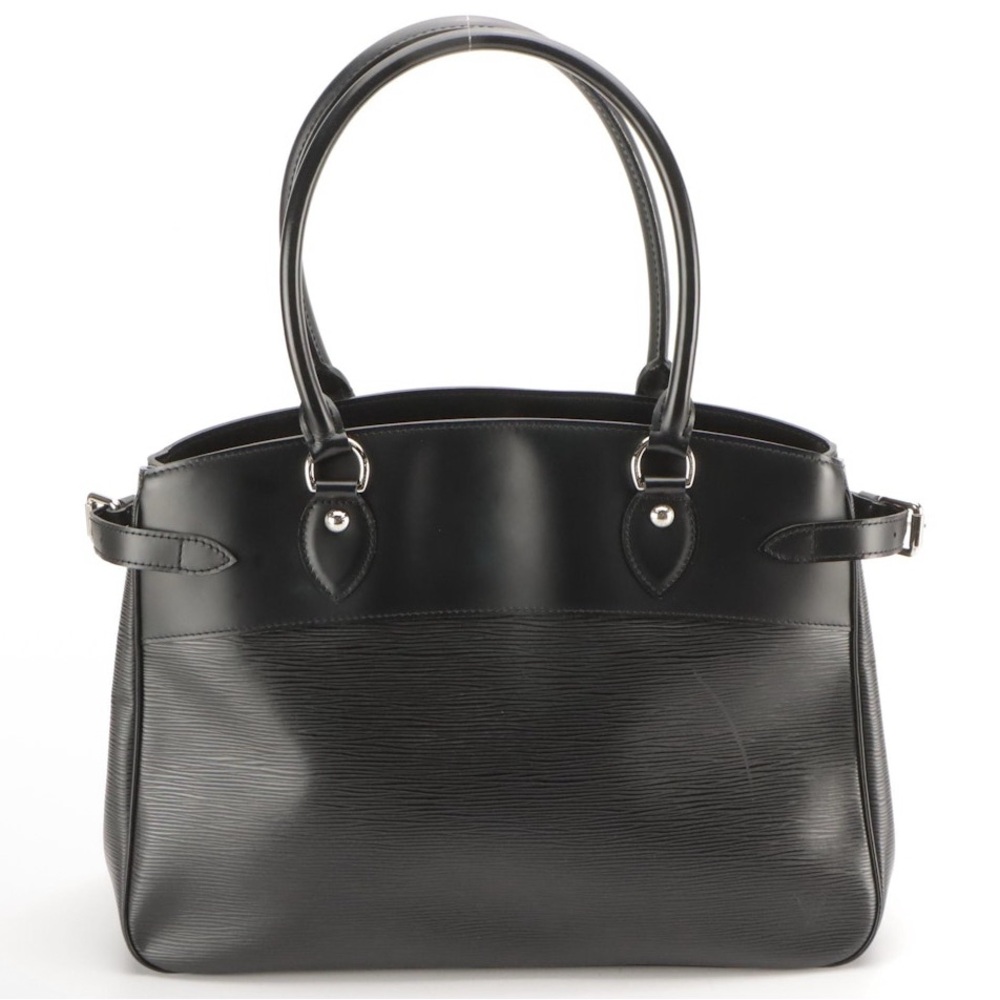 Louis Vuitton Women's Noir Black Epi Leather Passy PM Tote Handbag